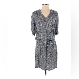 Anthropologie Sundays blue white polka dot dress New XS